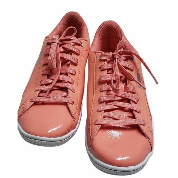Puma Vikky Soft Foam Pink Leather Shoes - Size 7.5 - Picture 2 of 9
